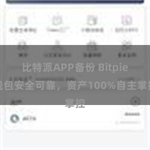 比特派APP备份 Bitpie钱包安全可靠，资产100%自主掌控