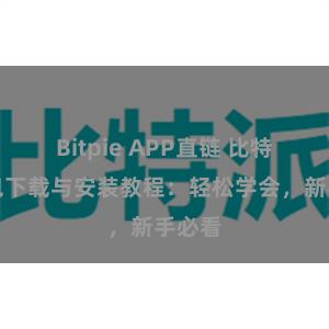 Bitpie APP直链 比特派钱包下载与安装教程：轻松学会，新手必看