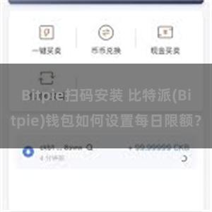 Bitpie扫码安装 比特派(Bitpie)钱包如何设置每日限额？