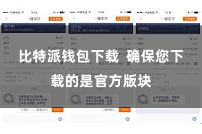 比特派钱包下载  确保您下载的是官方版块