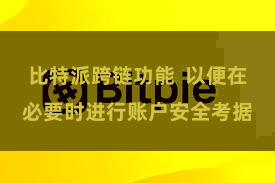 比特派跨链功能  以便在必要时进行账户安全考据