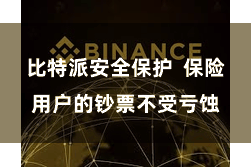 比特派安全保护  保险用户的钞票不受亏蚀
